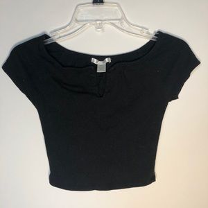 Off the shoulder crop top